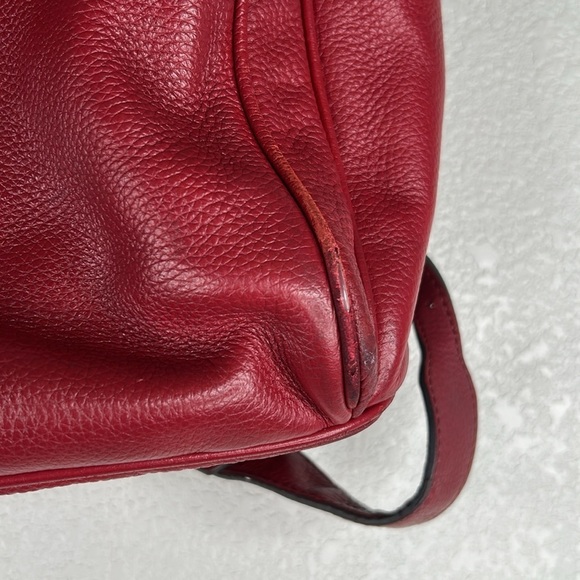 Michael‎ Kors Burgundy Pebble Classic Leather Backpack main image 8